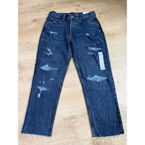 NWT Womens Old Navy high rise slouchy straight secret slim pockets jeans size 4